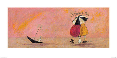 Sam Toft (A Sneaky One II) 50cm x100cm (WHITE FRAME)